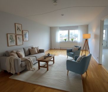 Mysig tvåa en trappa upp, med inglasad balkong - Foto 1