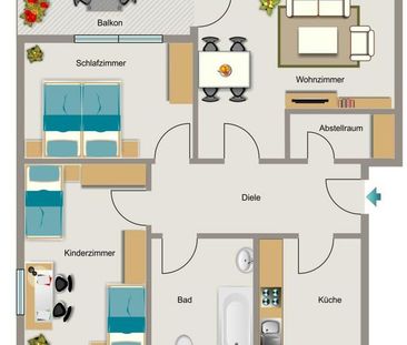 Demnächst frei! 3-Zimmer-Wohnung in Gelsenkirchen Beckhausen - Photo 1