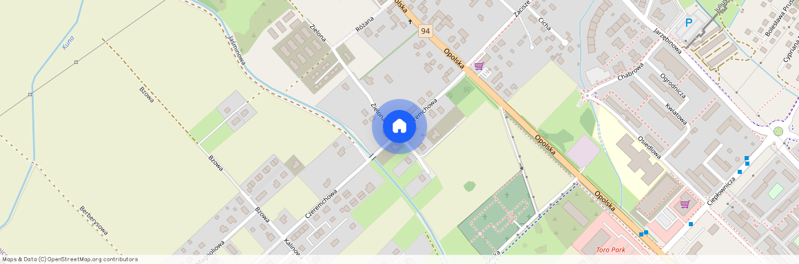 ul. Zielona, Siechnice, Siechnice, wrocławski, dolnośląskie