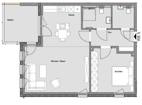 NEUBAU 2-ZIMMER WOHNUNG MIT AUFZUG IN GROSSHANSDORF (WOHNUNG NR. 5) - Foto 1