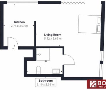 1 Zimmer Wohnung (möbliert) – Leipzig Zentrum (04109) - Photo 1