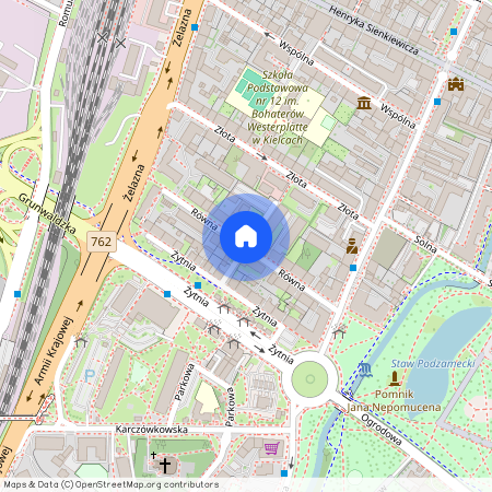 ul. Równa, Śródmieście, Kielce, świętokrzyskie