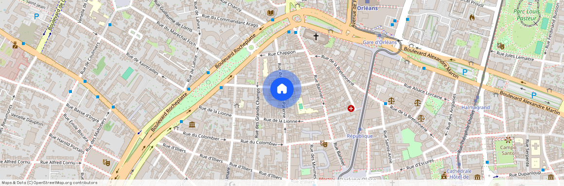 Appt: droite, 25 Rue du Boeuf St Paterne, Orléans France