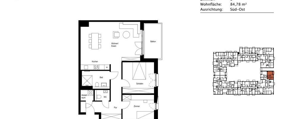 Exklusiver Einrichtungszuschuss bei Einzug in Höhe von 1 Nettokaltmiete! Moderne 3-Zimmer Neubauwohnung - Foto 1