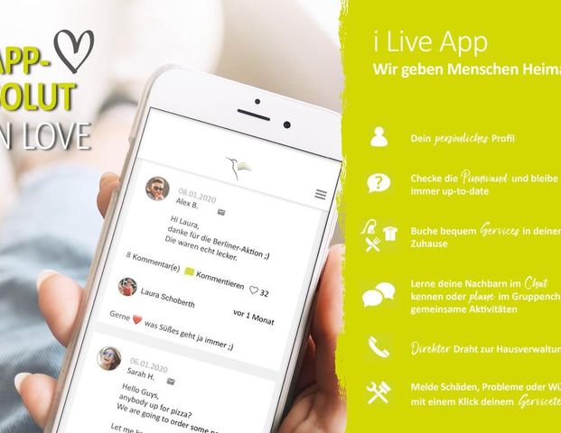 Möblierte Wohnung - Typ: Komfort L mit Balkon - NUR für 1 Person! - Photo 1