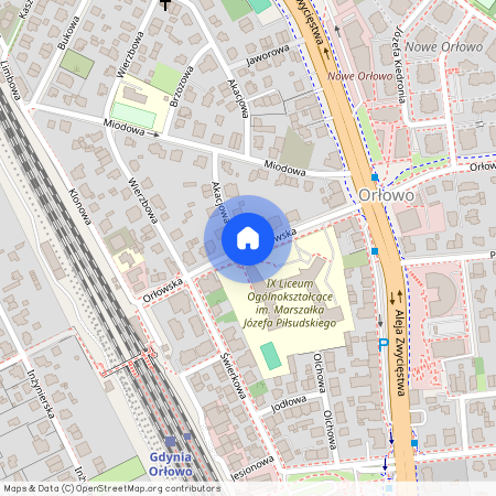 ul. Orłowska, Orłowo, Gdynia, pomorskie