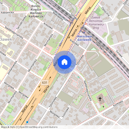 ul. Naddnieprzańska, Marysin Wawerski, Wawer, Warszawa, mazowieckie