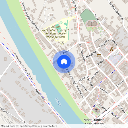 ul. ks. Jerzego Popiełuszki, Śrem, Śrem, śremski, wielkopolskie