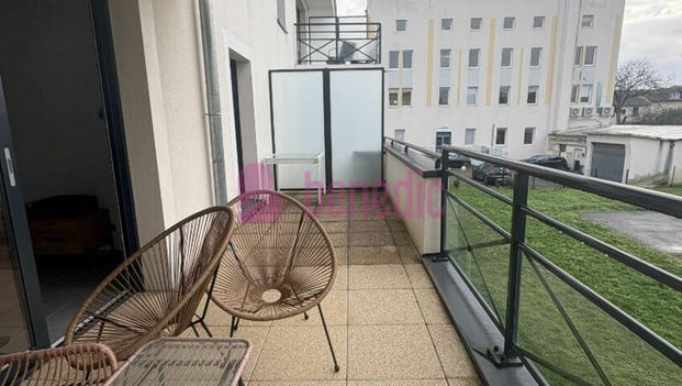 MOULINS LES METZ - f2 meublé - terrasse - parking aérien - Photo 1