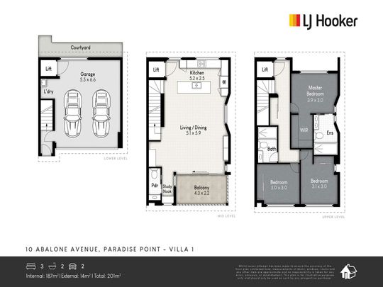 Brand New Luxury Townhome | Private Lift | Walk to Paradise Point Village & Broadwater | Double Garage. - Photo 1