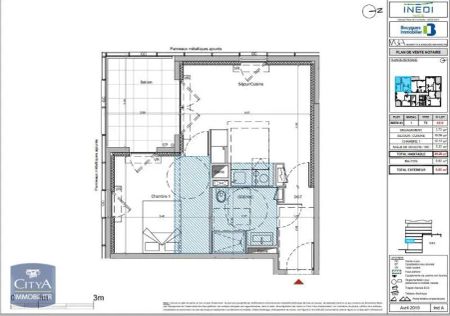 Appartement à louer 2 pièces 39.26m² - Photo 2