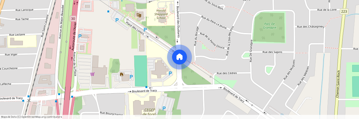 Boulevard des étudiants, Sorel-Tracy, Sorel-Tracy, Montérégie, J3R 1C2