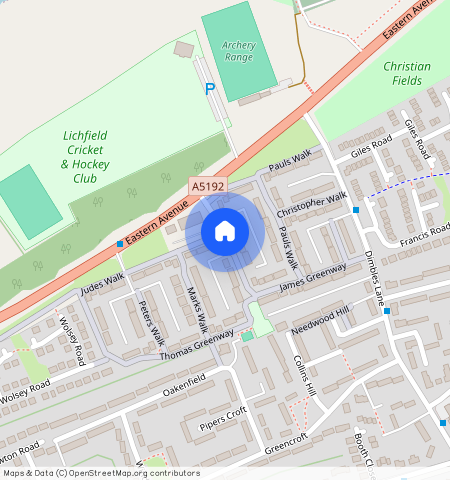 Christopher Walk., Lichfield, WS13