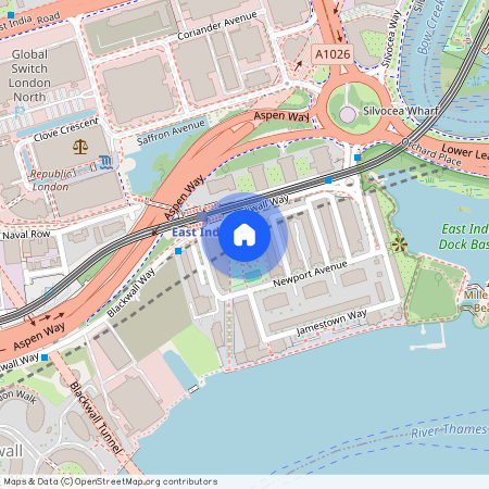 Room in Proton Tower, Blackwall Way, Canary Wharf E14