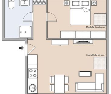 Günstige 2- Zimmerwohnung - Foto 6