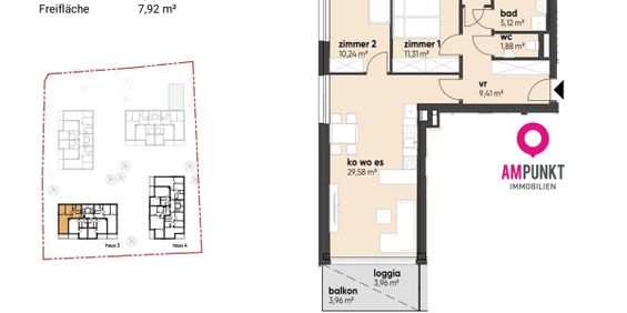 Familienfreundlich & modern: 3-Zimmer-Wohnung mit Tiefgarage ab Sommer 2026! - Photo 3