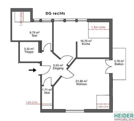 möblierte 2 Zi. Maissonette-Wohnung ca. 15 km südöstlich von Ansbach - Photo 3