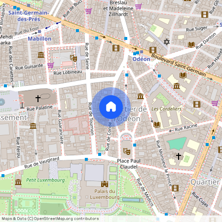 Rue de Condé et Rue Crebillon 75006 Paris (6e arrondissement)