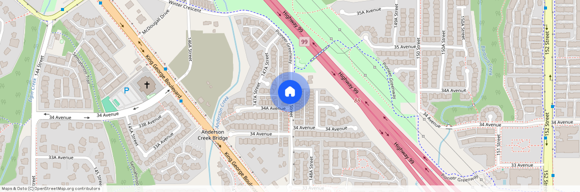 google map, Surrey, Surrey, Metro Vancouver, V4P 1A7