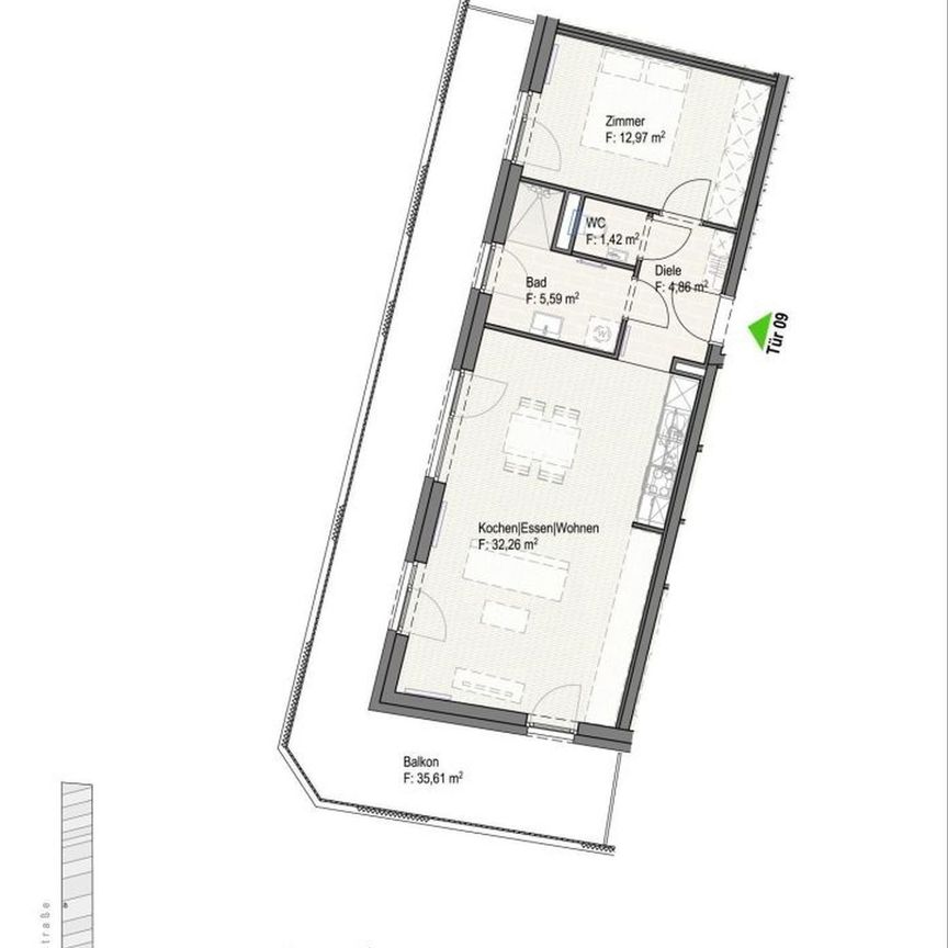 Helle 2 Zimmer-Wohnung mit Balkon - Provisionsfrei! - Foto 2