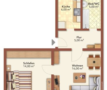 2 Raum-Wohnung - Photo 2