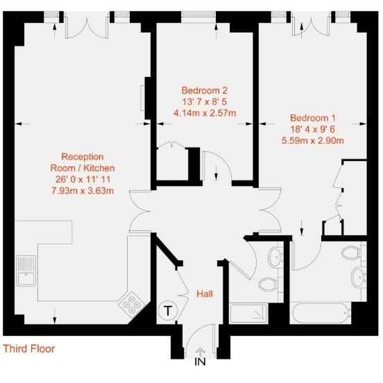 2 Bed Flat, Cotton Row, SW11 - Photo 1