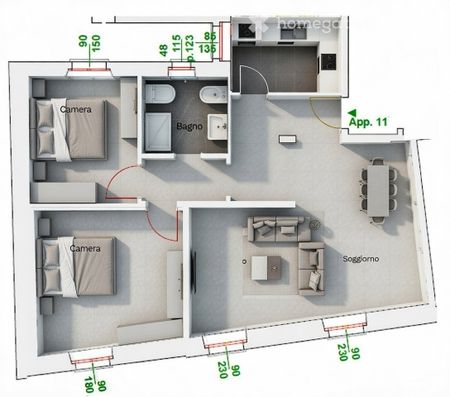 3 Zimmer, 65 m² - Foto 3