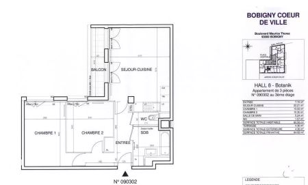 location Appartement T3 DE 60.7m² À BOBIGNY - Photo 5