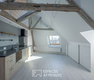 Loft sous comble dans une maison de maître proche de la gare - Photo 3