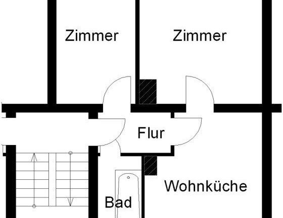 Mitten drin statt nur dabei: günstige 2-Zimmer-Wohnung - Photo 1