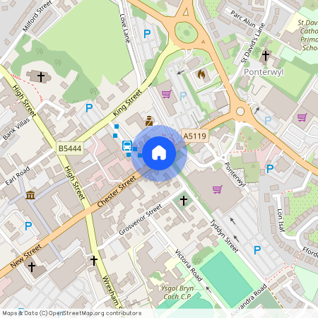 Chester Street, Mold, Flintshire, Clwyd, CH7