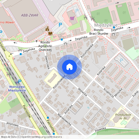 ul. Kożuchowska, Międzylesie, Wawer, Warszawa, mazowieckie