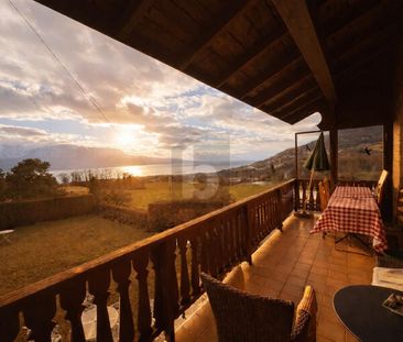 CHARMANTE AVEC JARDIN ET VUE LAC – CADRE PAISIBLE - Foto 4