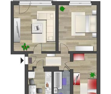 NEU sanierte Familienwohnung in ruhiger Seitenstraße gelegen - Photo 2