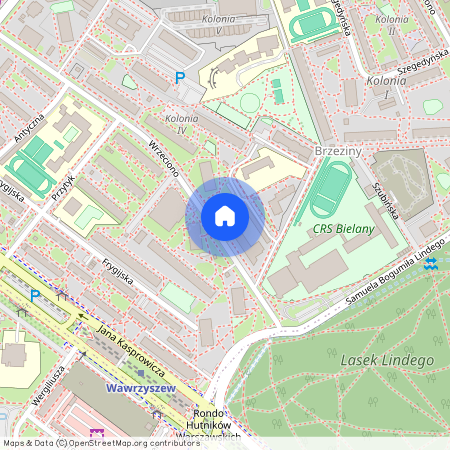 ul. Wrzeciono, Wrzeciono, Bielany, Warszawa, mazowieckie
