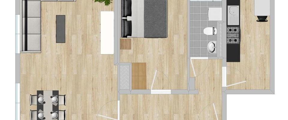 moderne 2-Raumwohnung im Zentrum - Foto 1