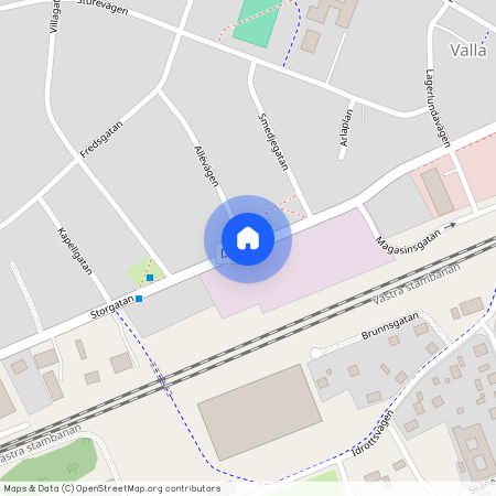 Storgatan, Valla