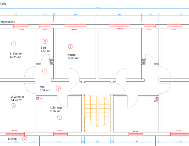 Moderne 3-Zimmer-Wohnung mit Balkon in ruhiger Lage - Photo 1