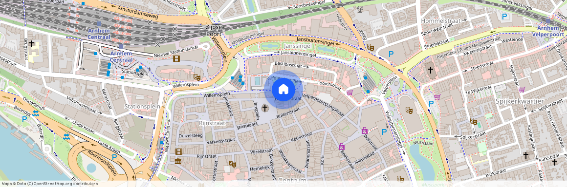 Rijnstraat, 6811 AN, Gele Rijders Plein, Arnhem