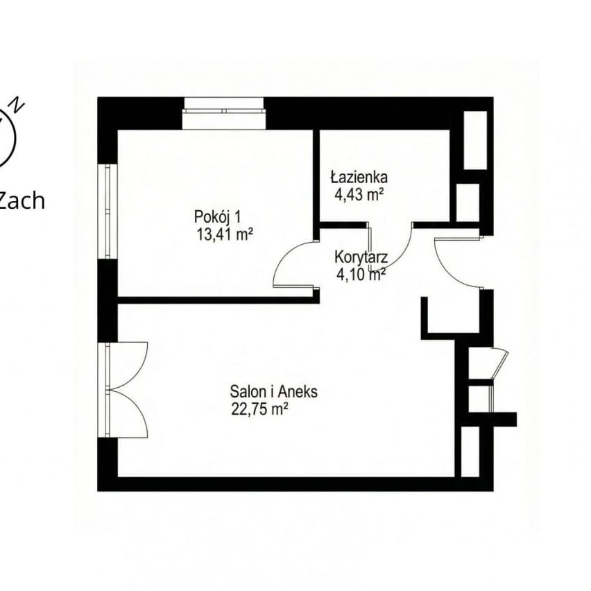 PIERWSZY najem! 2 pokoje | Marcelin | Zwierzolubne 44.69 m² - Zdjęcie 1