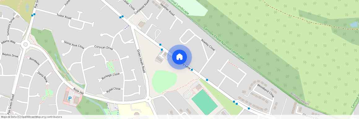 Bradbury Lane, Hednesford, Staffordshire, WS12