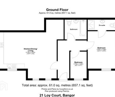 Flat 21 Loy Court, 265 Old Belfast Road, Bangor, BT19 1LU - Photo 4