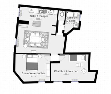 Appartement Vierzon 3 pièce(s) 44.00 m2 - Photo 3