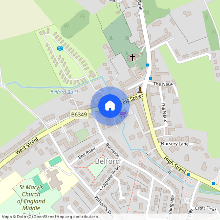 3 bed terraced house to rent in NE70