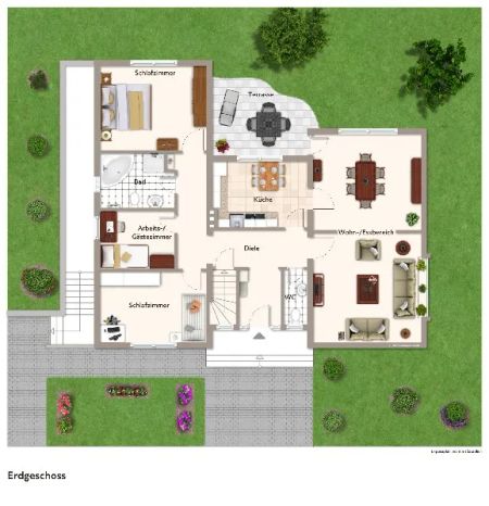 Einfamilienhaus mit Doppelgarage und Garten in zentraler und dennoch ruhiger Lage von Asbach! - Photo 3