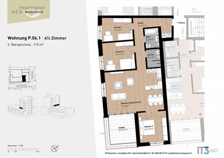 4.5 Zimmerwohnung in Neuhausen am Rheinfall - Photo 2