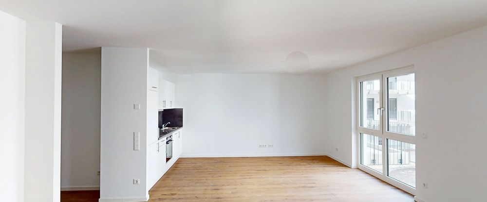 Die Verwinkelte: 3-Zimmer-Neubauwohnung mit EBK und Balkon - Foto 1