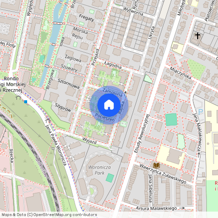 ul. Rajska, Wyględów, Mokotów, Warszawa, mazowieckie