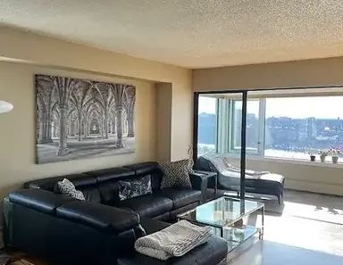 FURNISHED CONDO DOWNTOWN EDMONTON WITH STUNNING RIVER VALLEY VIEWS | 1202 - 10011 123 St NW, Edmonton - Photo 1