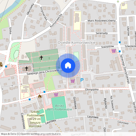 ul. Stażystów, Komorowice Krakowskie, Bielsko-Biała, śląskie